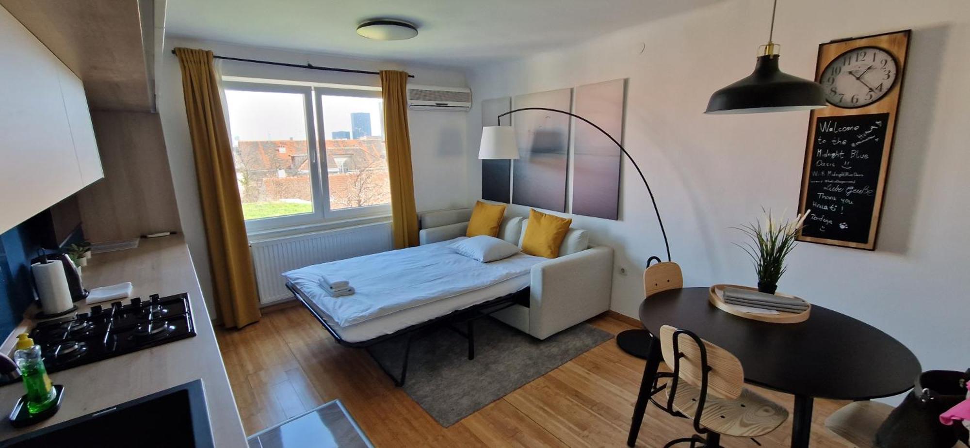 Midnight Blue Oasis - Center, Free Parking Apartamento Zagreb Exterior foto